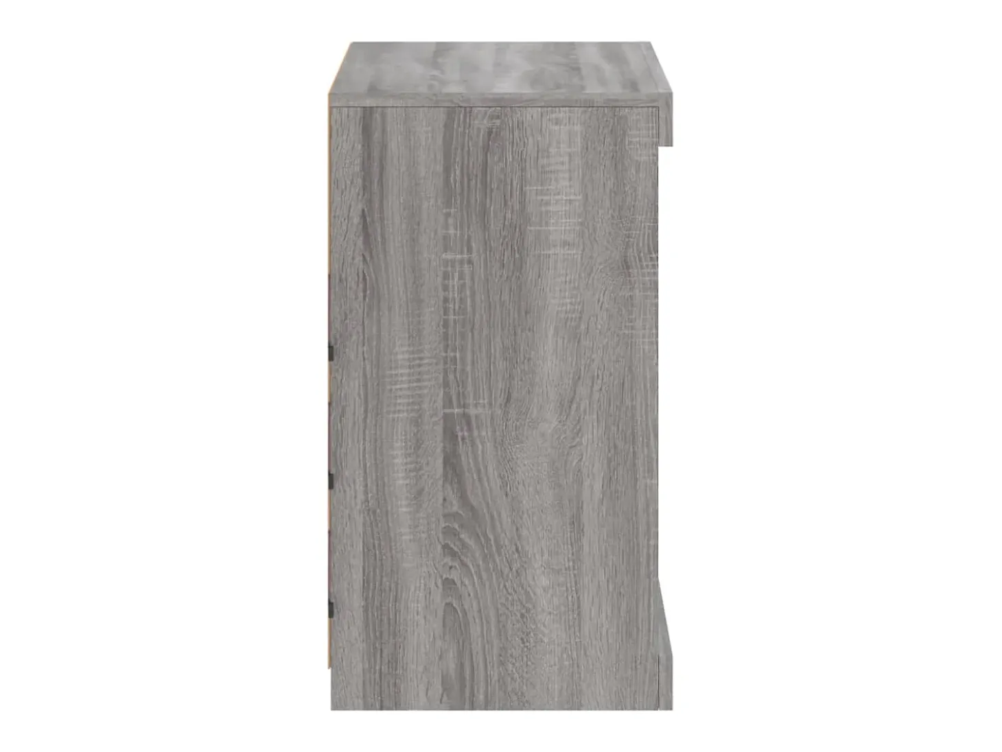 Aparador con luces LED gris Sonoma 60,5x37x67 cm