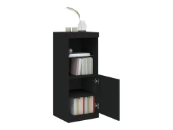 Aparador con luces LED negro 41x37x100 cm