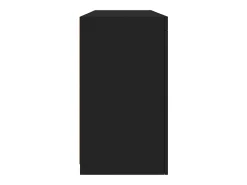 Aparador con luces LED negro 142,5x37x67 cm