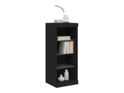 Aparador con luces LED negro 41x37x100 cm