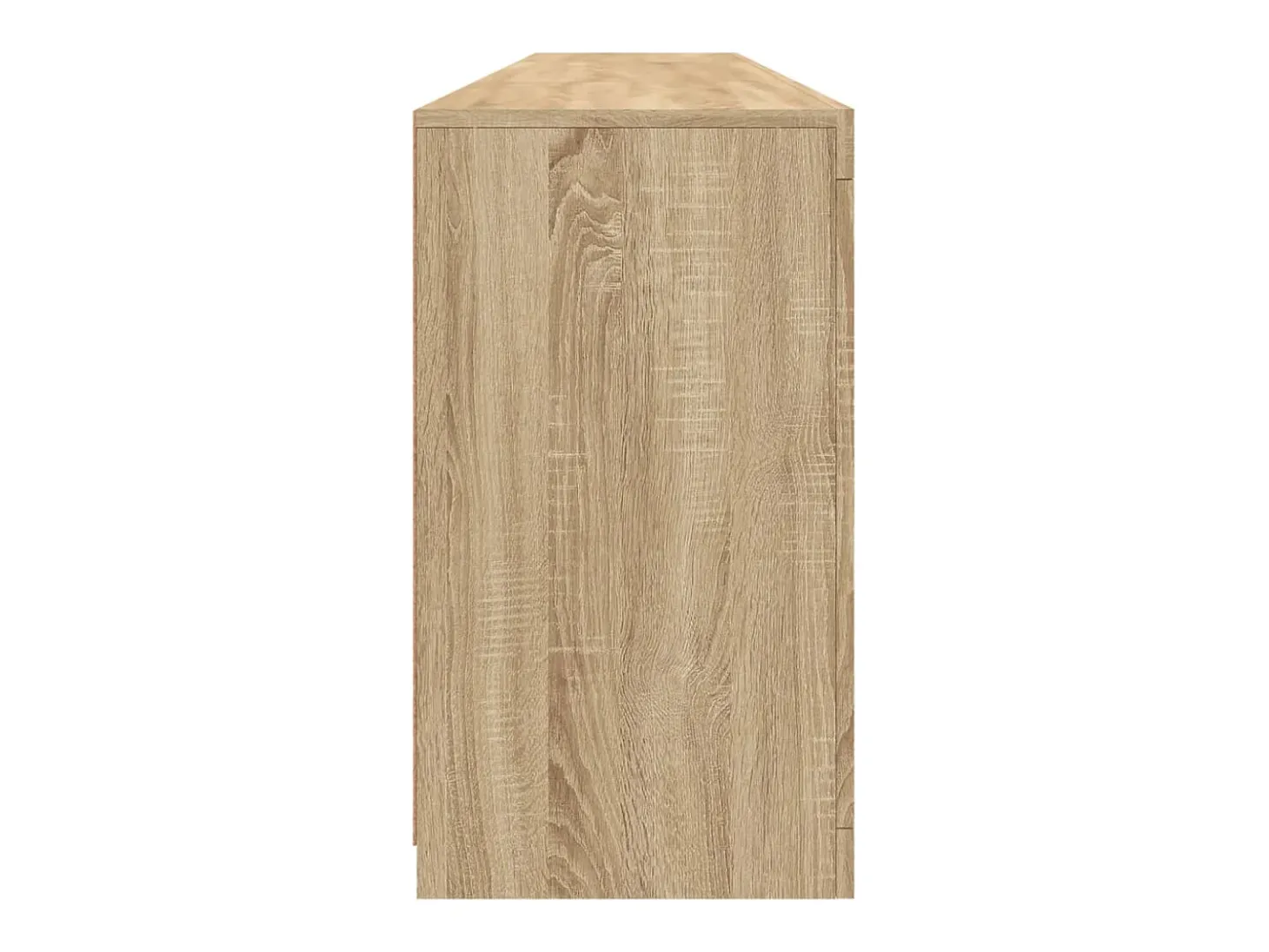 Aparador con luces LED roble Sonoma 202x37x67 cm