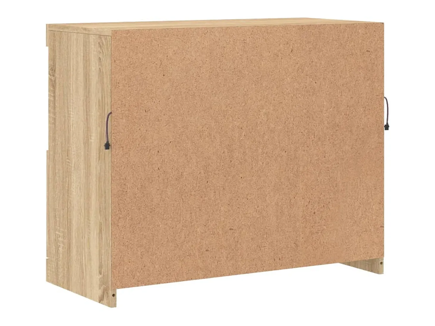 Aparador con luces LED roble Sonoma 81x37x67 cm