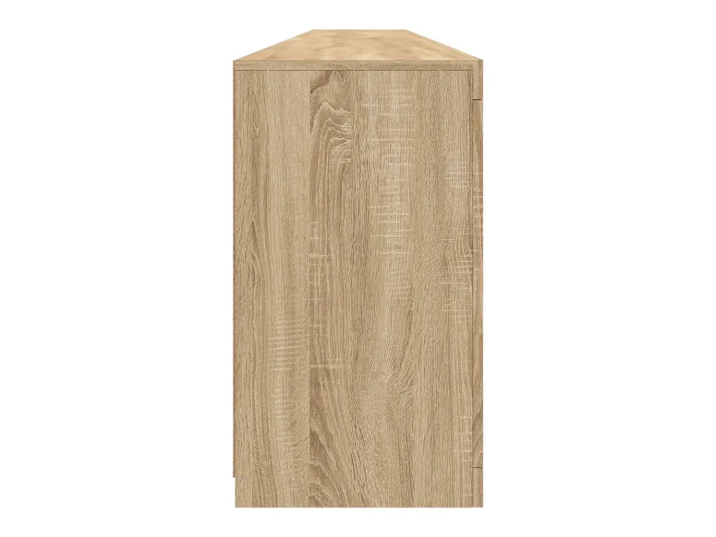 Aparador con luces LED roble Sonoma 283x37x67 cm