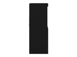 Aparador con luces LED Roble Negro 60x37x100 cm
