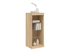 Aparador con luces LED roble Sonoma 41x37x100 cm ES750500