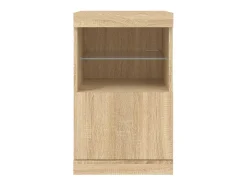 Aparador con luces LED roble Sonoma 41x37x67 cm