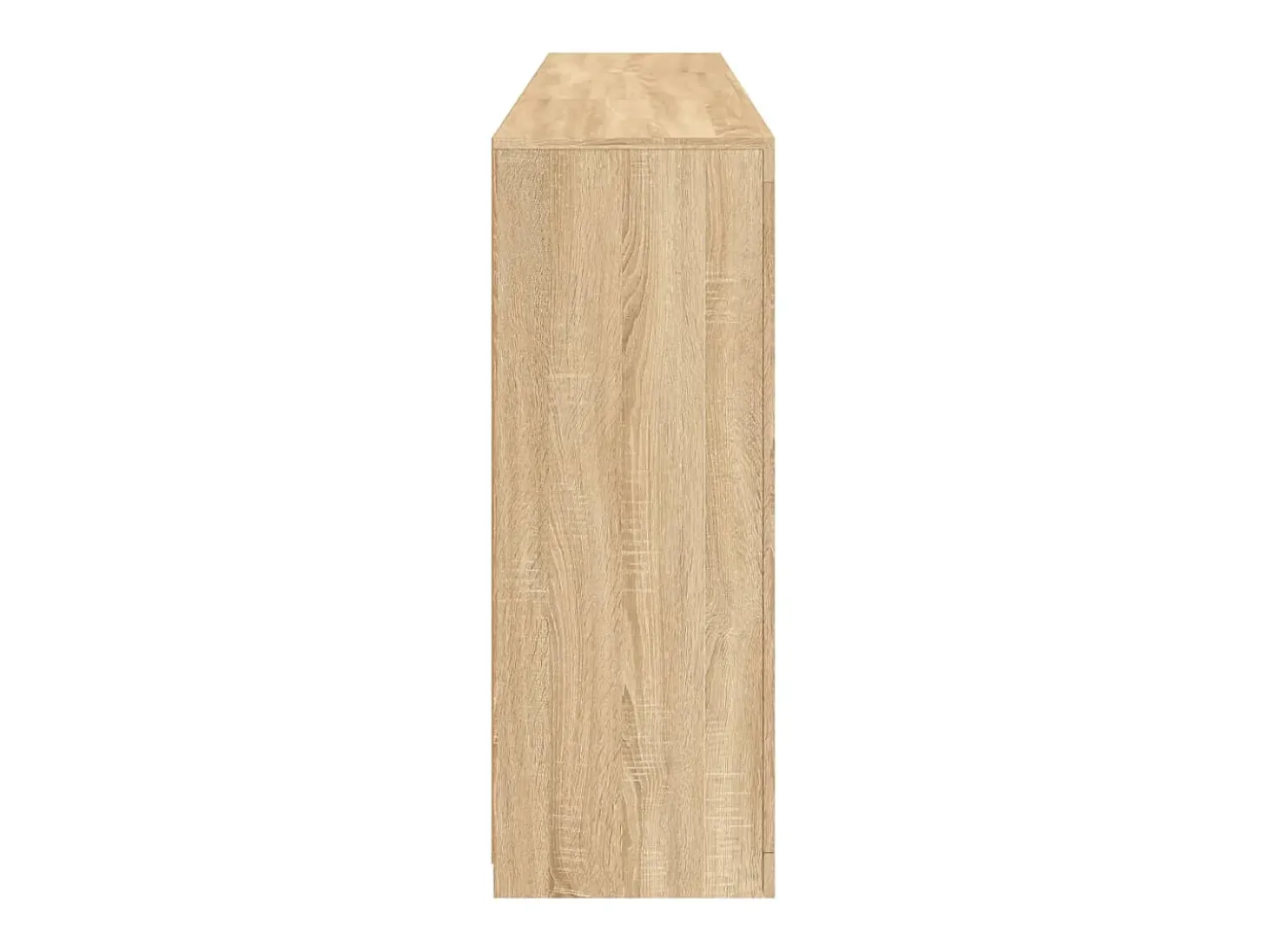 Aparador con luces LED roble Sonoma 181,5x37x100 cm