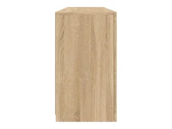 Aparador con luces LED roble Sonoma 163x37x67 cm
