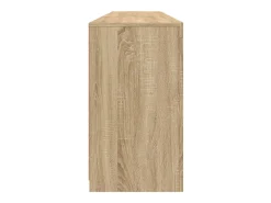 Aparador con luces LED roble Sonoma 181,5x37x67 cm