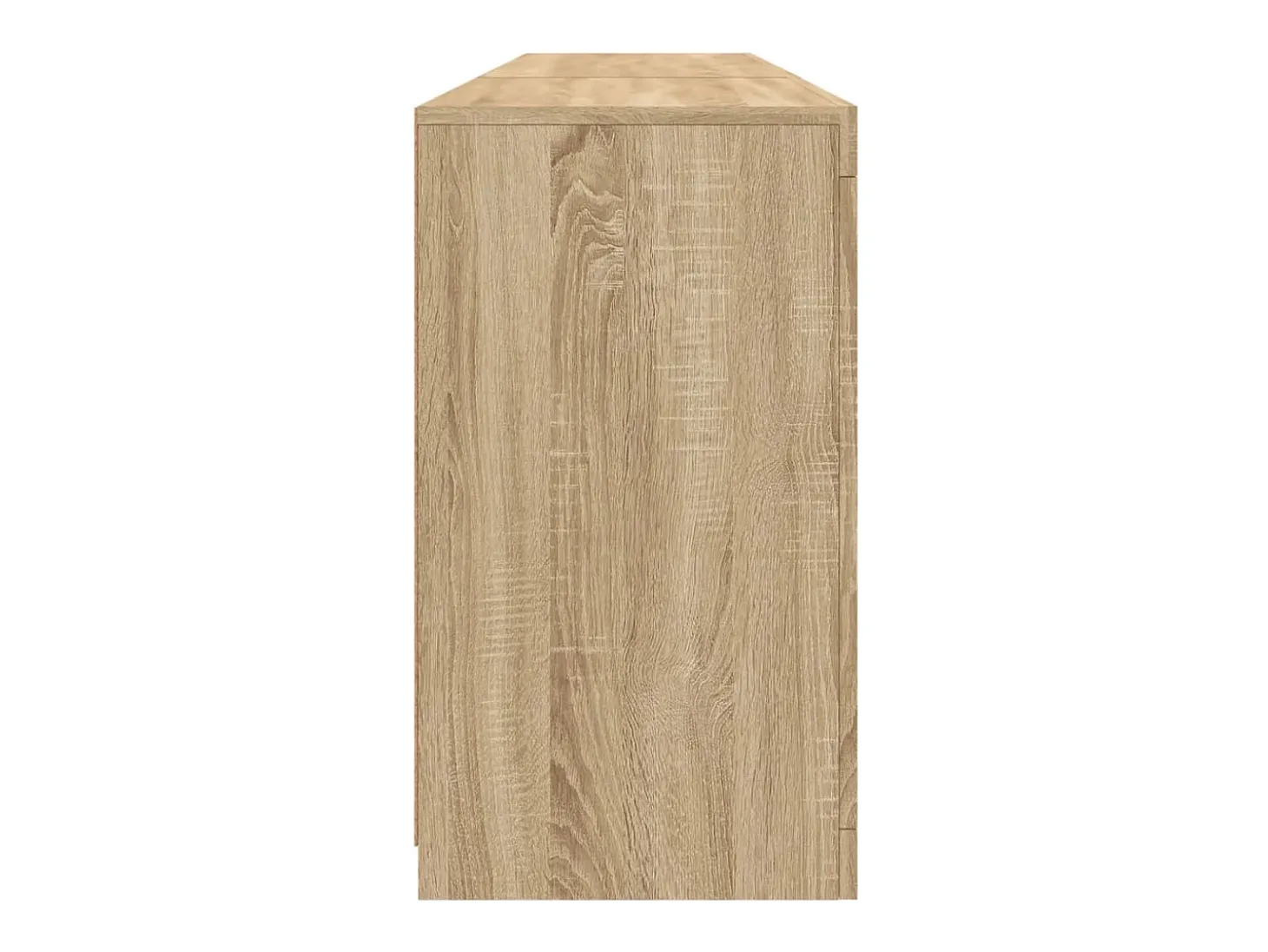 Aparador con luces LED roble Sonoma 181,5x37x67 cm