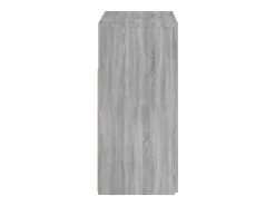 Aparador con luces LED Sonoma gris 80x35x75 cm