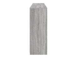Aparador con luces LED Sonoma gris 162x37x100 cm