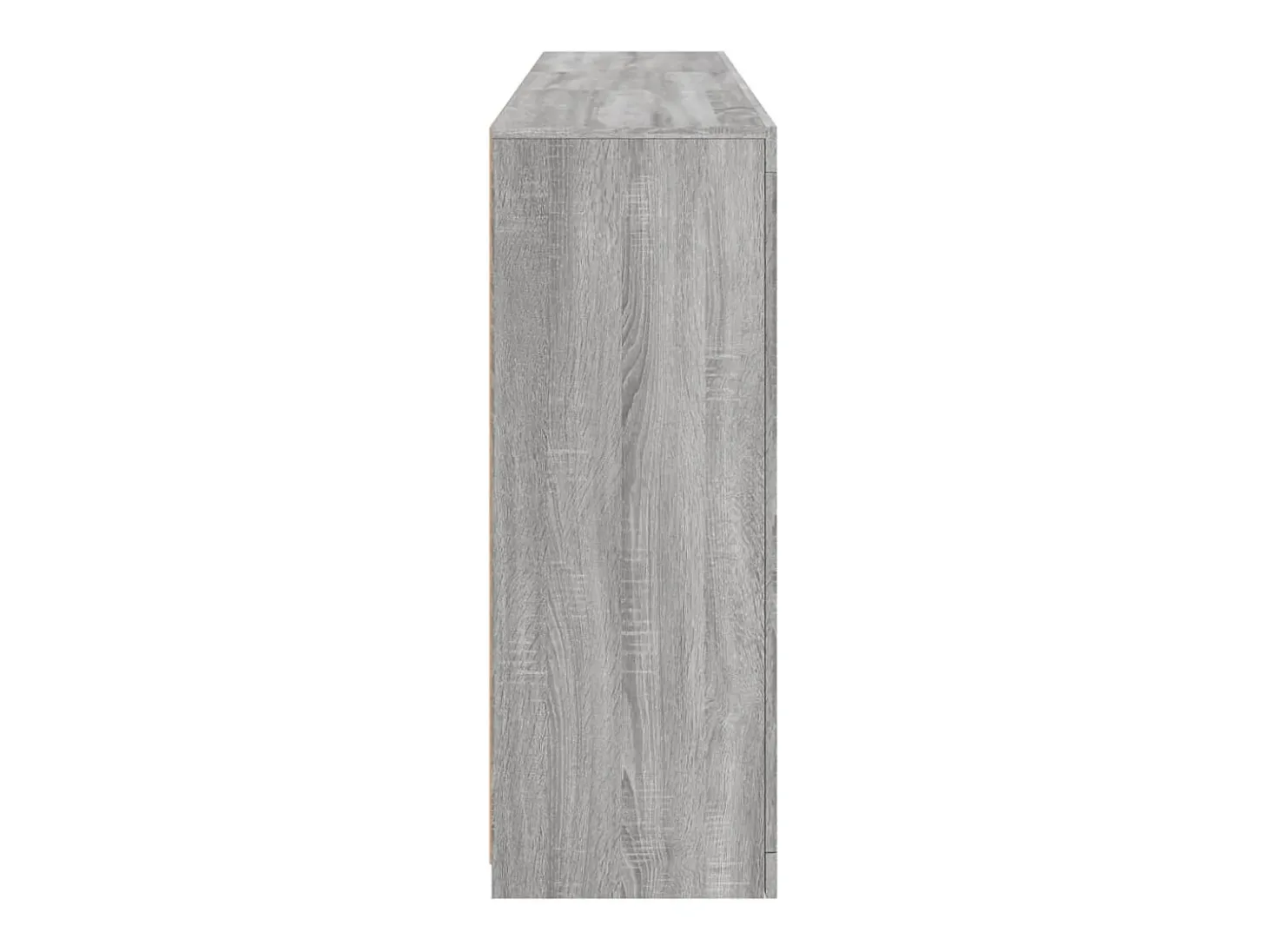 Aparador con luces LED Sonoma gris 162x37x100 cm