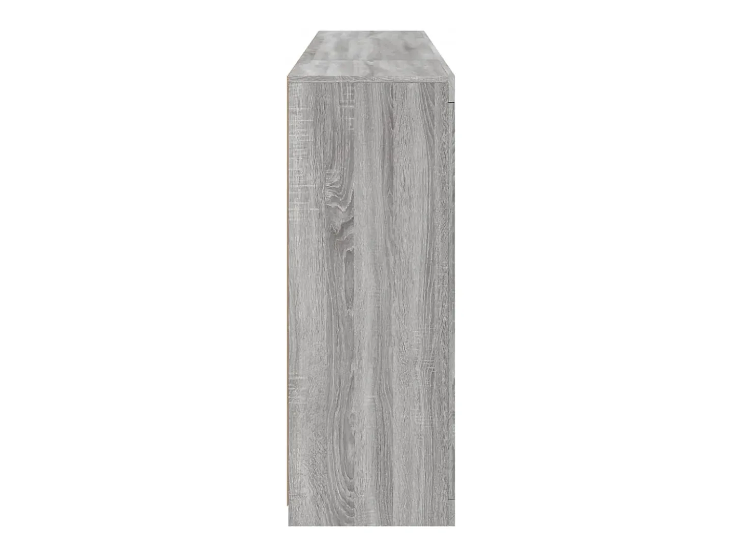 Aparador con luz LED 3 pzas madera de ingeniería gris Sonoma