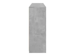 Aparador con luz LED 3 pzas madera de ingeniería gris hormigón
