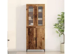 Aparador con mueble de pared en aglomerado de madera antiguo