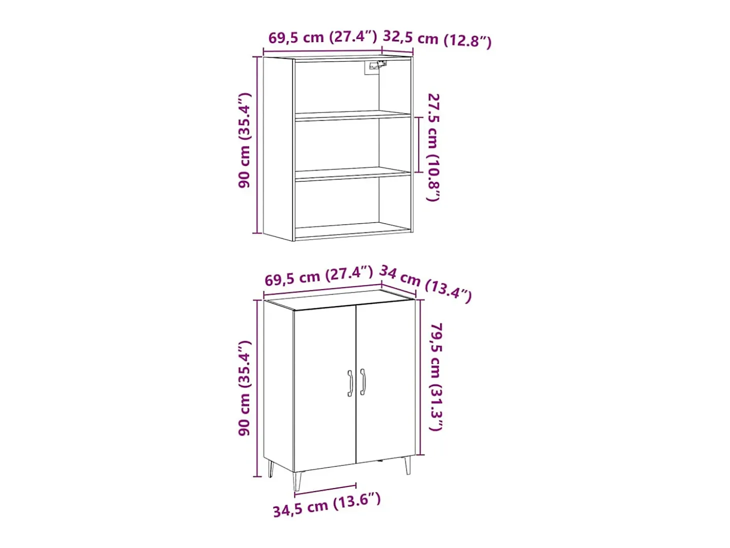 Aparador con mueble de pared de madera vieja de ingeniería de madera