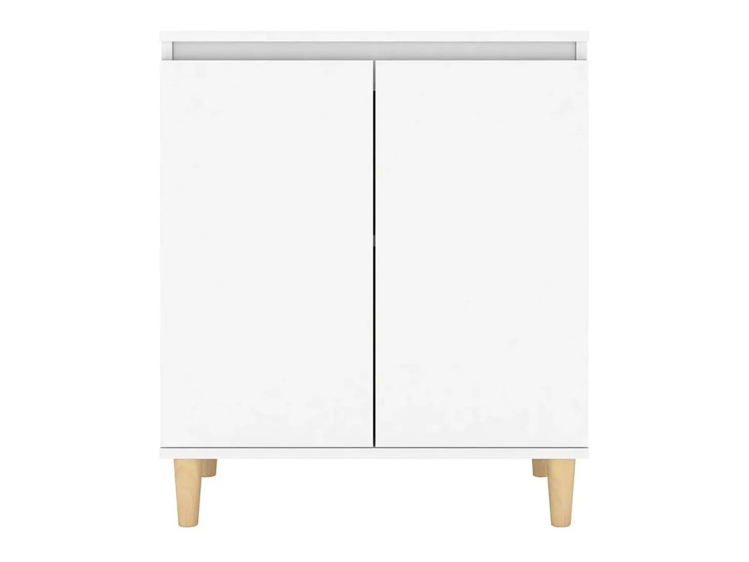 Aparador con patas madera contrachapada blanco 60x35x70 cm ES40581