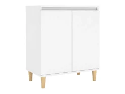 Aparador con patas madera contrachapada blanco 60x35x70 cm ES40581