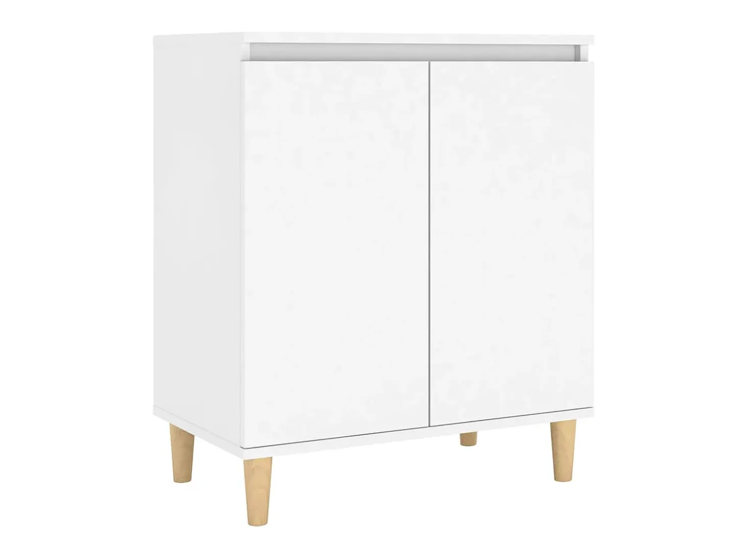 Aparador con patas madera contrachapada blanco 60x35x70 cm ES40581