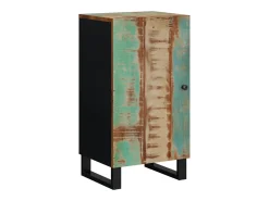 Aparador con puerta madera maciza reciclada 40x31x75 cm