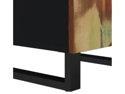 Aparador con puerta madera maciza reciclada 40x31x75 cm