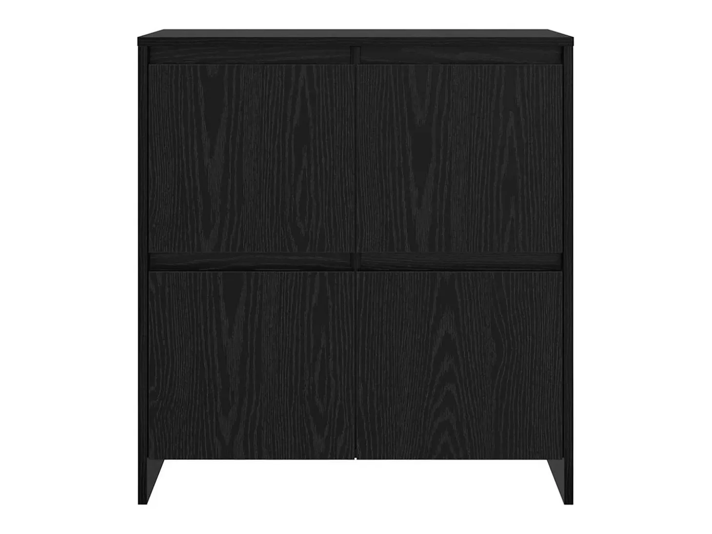 Aparador con puerta Roble negro 70 x 41 x 75 cm Madera de ingeniería