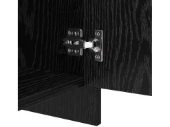Aparador con puerta Roble negro 70 x 41 x 75 cm Madera de ingeniería