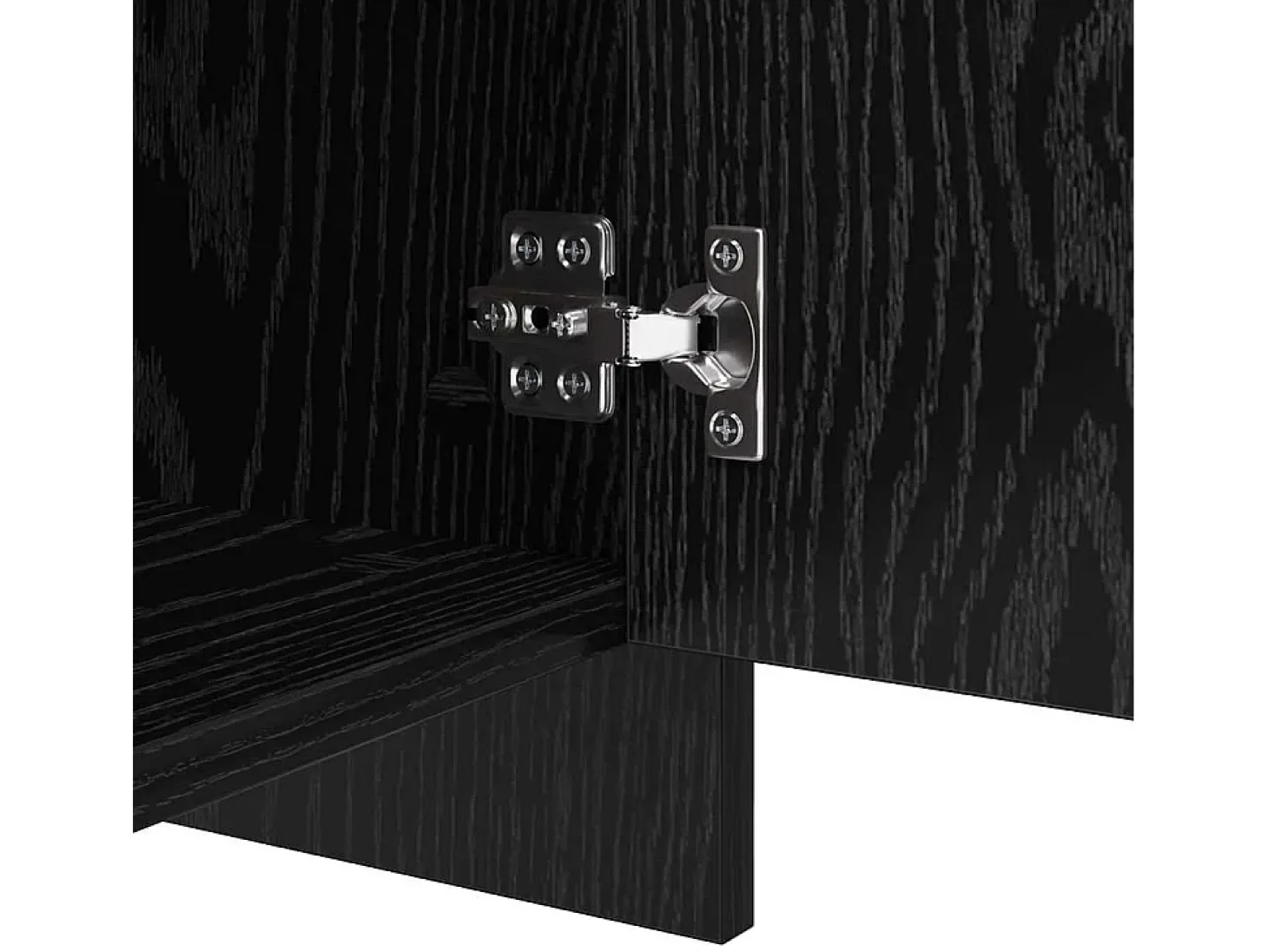 Aparador con puerta Roble negro 70 x 41 x 75 cm Madera de ingeniería