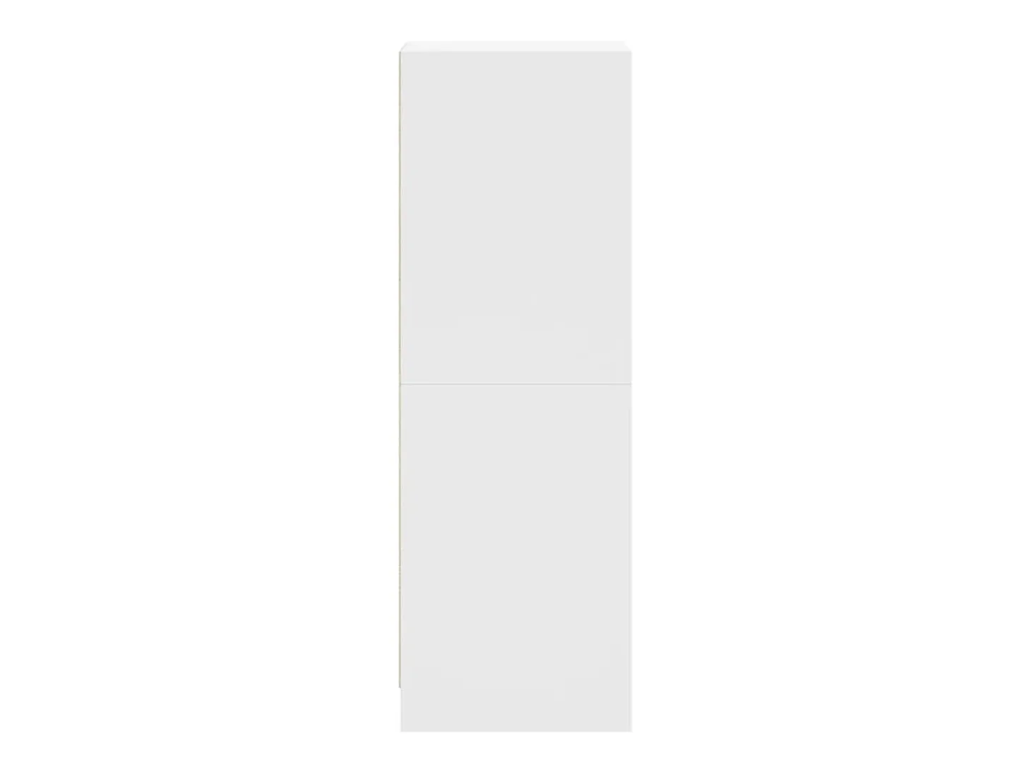 Aparador con puertas de vidrio blanco 35x37x109 cm