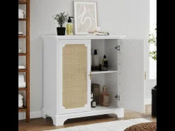 Aparador con puertas efecto ratán para recibidor, entrada y salón.