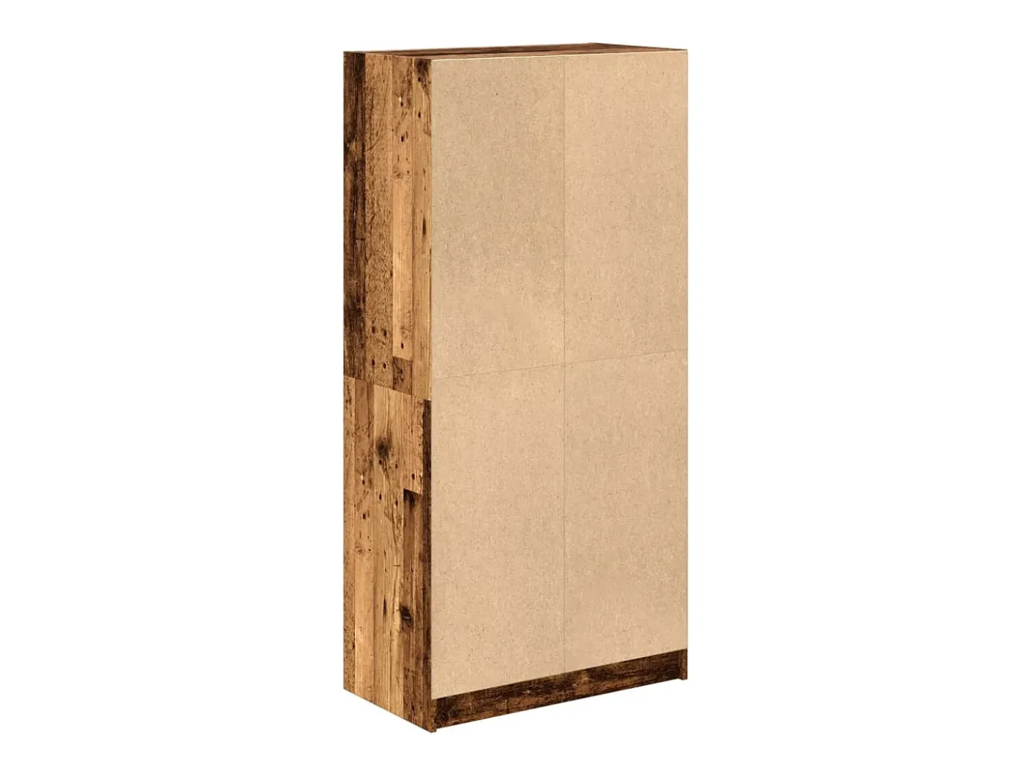 Aparador con puertas madera ingeniería envejecida 68x37x142 cm