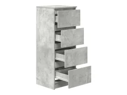 Aparador contrachapada gris 37,5x35x76 cm madera ingeniería
