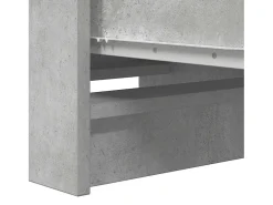 Aparador contrachapada gris 37,5x35x76 cm madera ingeniería