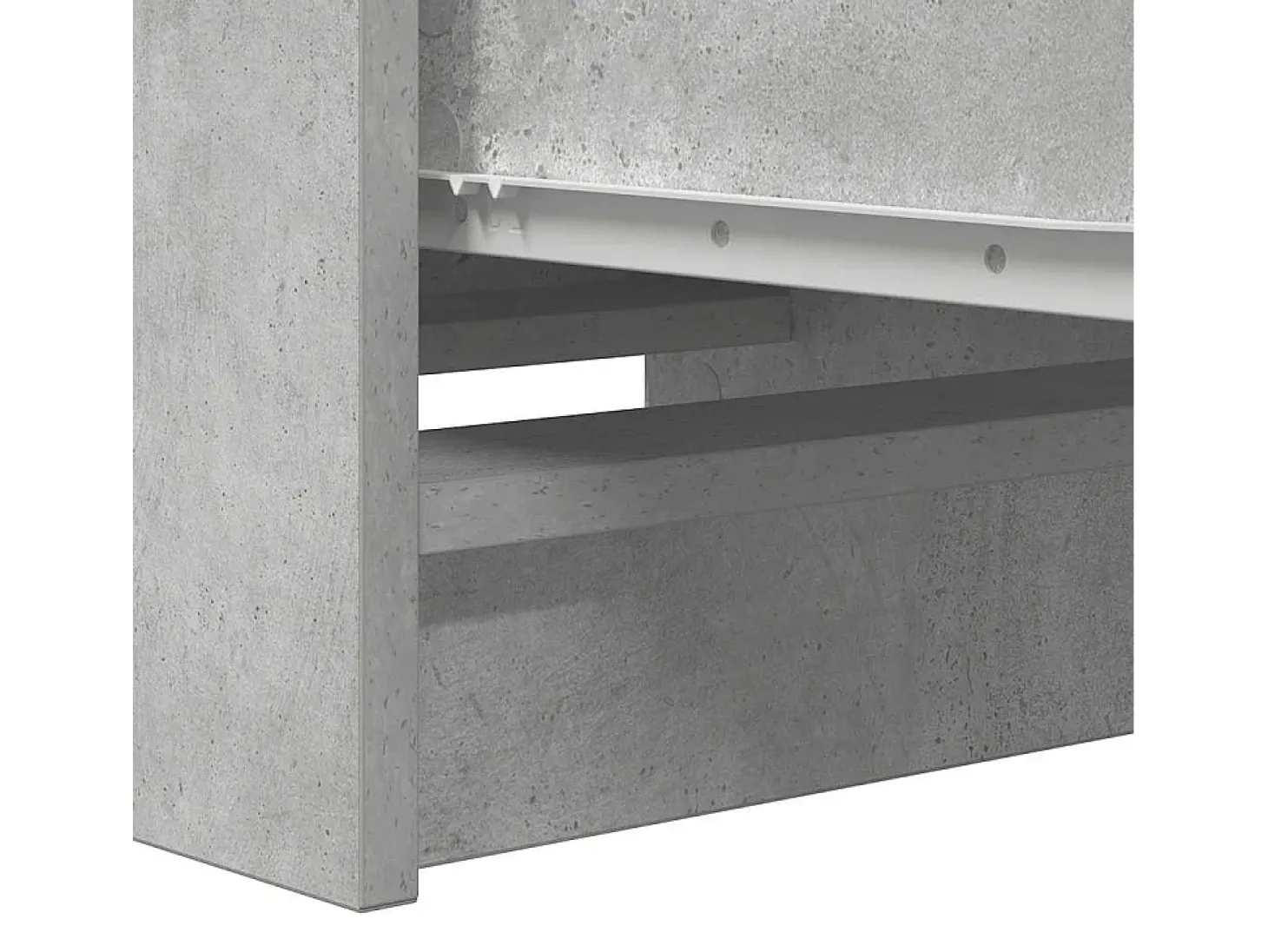Aparador contrachapada gris 37,5x35x76 cm madera ingeniería