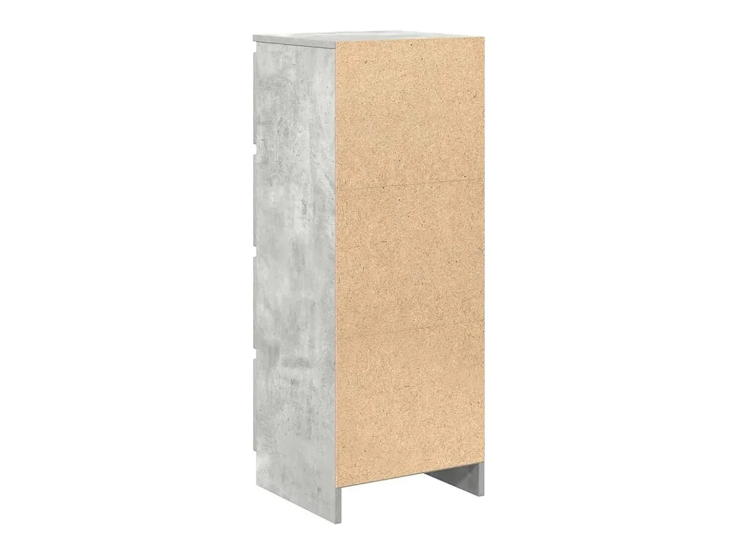 Aparador contrachapada gris 37,5x35x76 cm madera ingeniería