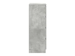 Aparador contrachapada gris 37,5x35x76 cm madera ingeniería