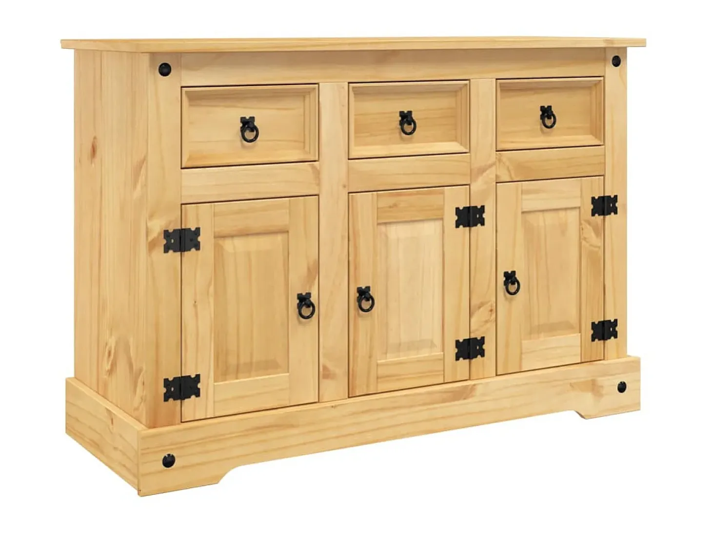 Aparador Corona madera maciza pino mexicano 112x43x78 cm ES85066