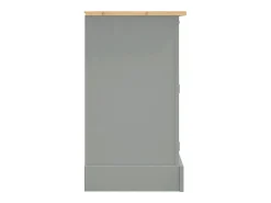 Aparador Corona madera maciza de pino gris 112x43x78 cm