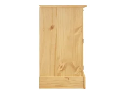 Aparador Corona madera maciza de pino marrón miel 112x43x78 cm