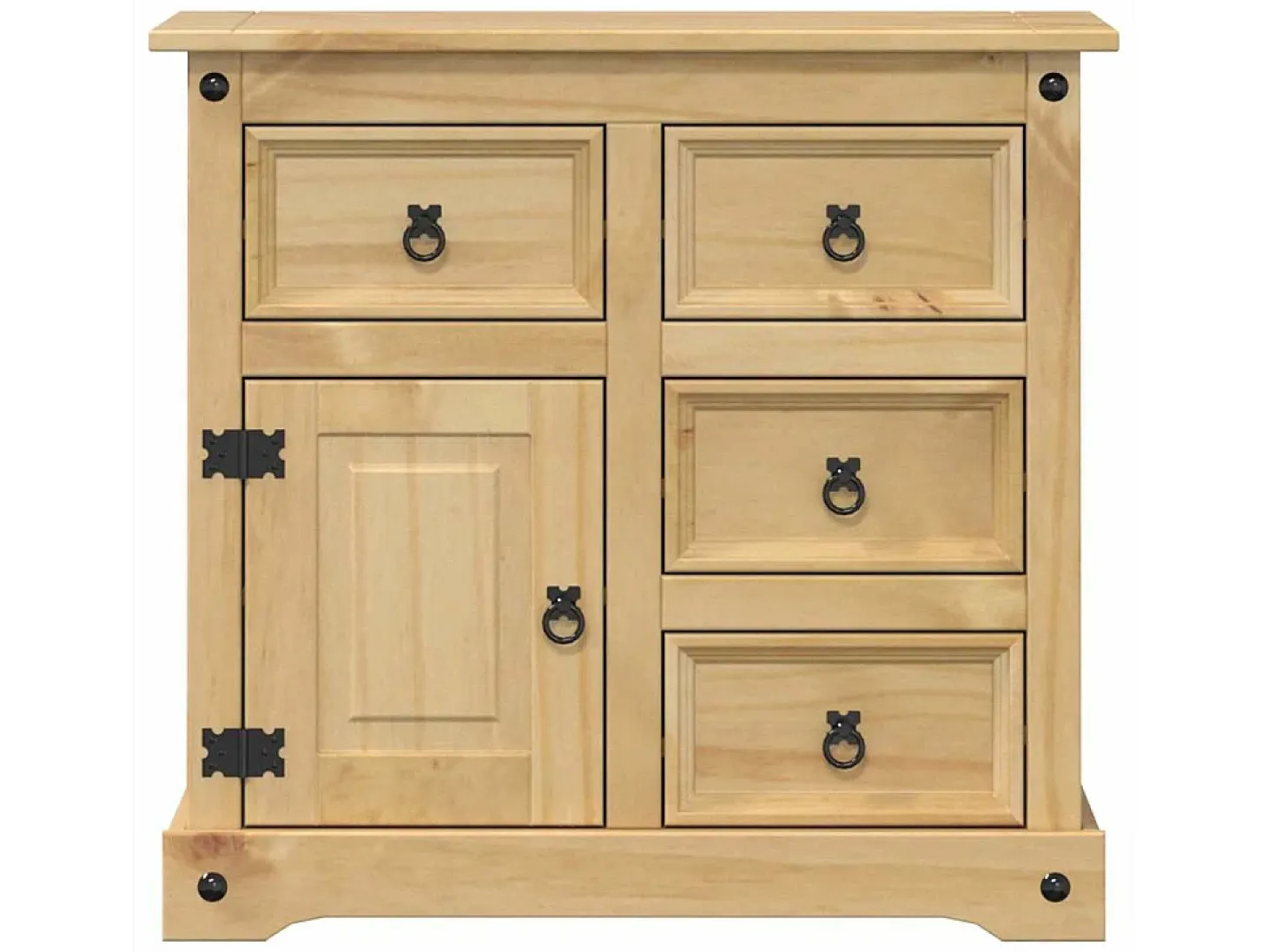 Aparador Corona madera maciza de pino 80x40x75 cm