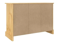 Aparador Corona marrón 112x44x78 cm madera maciza de pino mexicano