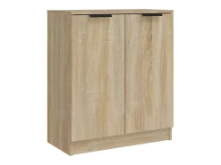 Aparador de 3 piezas madera contrachapada color roble Sonoma
