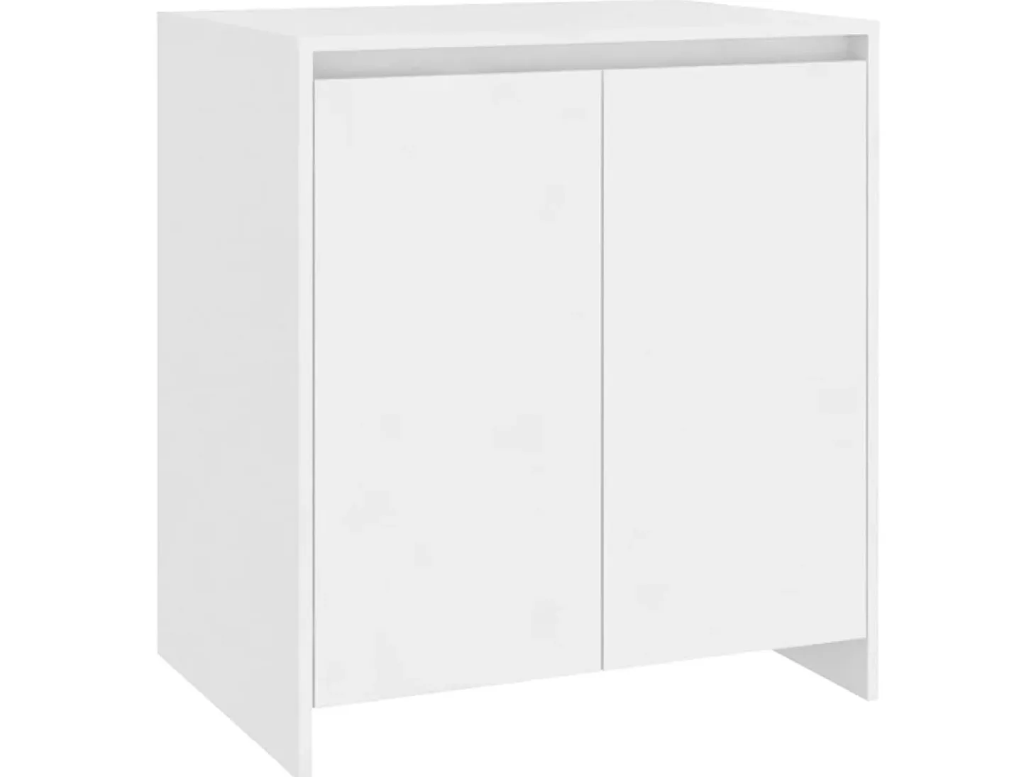 Aparador de 2 piezas madera manufacturada blanca ES83752