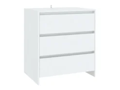 Aparador de 2 piezas madera manufacturada blanca ES83752