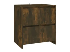 Aparador de 3 piezas madera manufacturada color roble ahumado