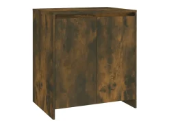 Aparador de 3 piezas madera manufacturada color roble ahumado