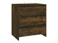 Aparador de 3 piezas madera manufacturada color roble ahumado