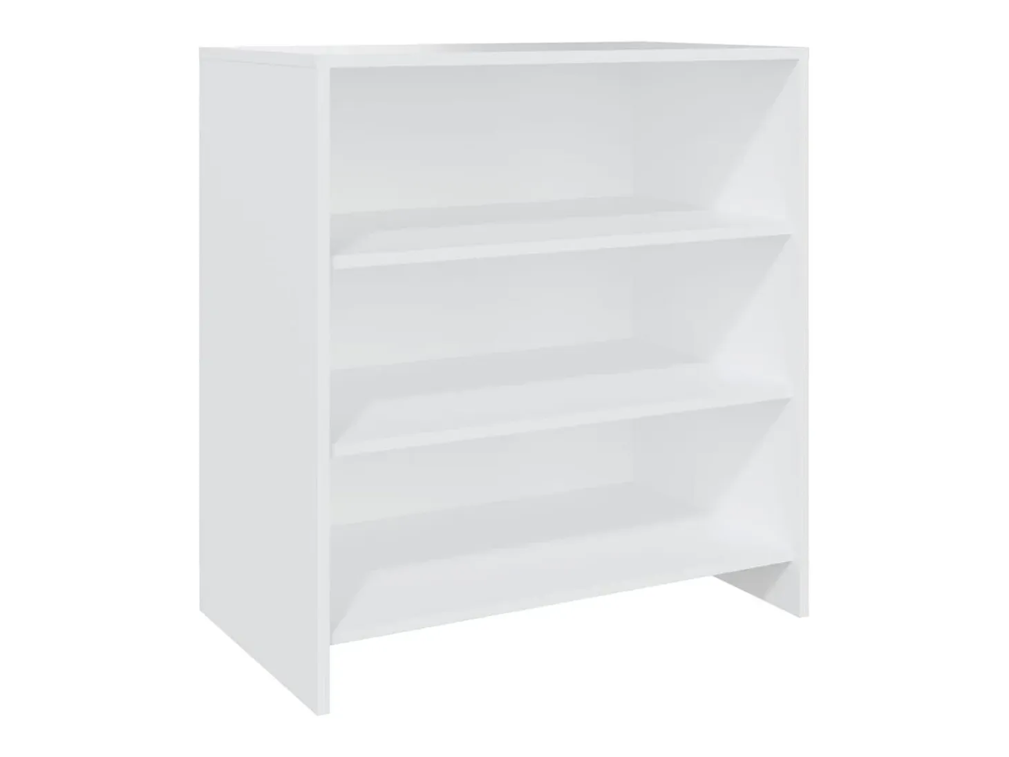 Aparador de 2 piezas madera contrachapada blanco