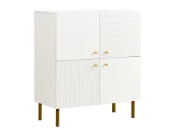 Aparador de 2 puertas - Diseño de líneas sencillas - Blanco
